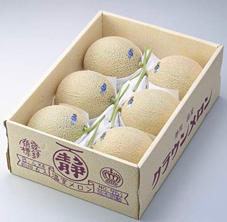 クラウンメロン静岡県産 白等級7〜9kg（5〜6玉）贈答品