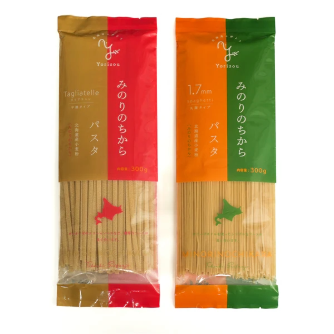 Pasta Set (5 each) made with 100% Hokkaido-grown wheat[Minori no Chikara]